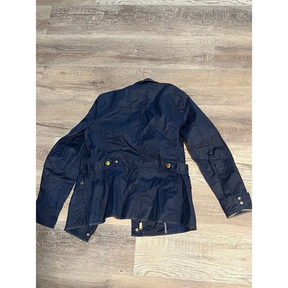 J.crew Military Style Blue Navy Button Jacket Preppy Pockets size S - Picture 5 of 6